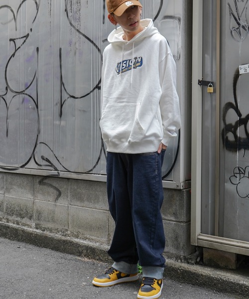 VISION STREET WEAR(ヴィジョンストリートウェア)の「VISION STREET WEAR ビジョンストリートウエア スケボー刺繍パーカー(パーカー・メンズ・チャコールグレー/オフホワイト/バイオレット・M/L)」の19枚目の写真