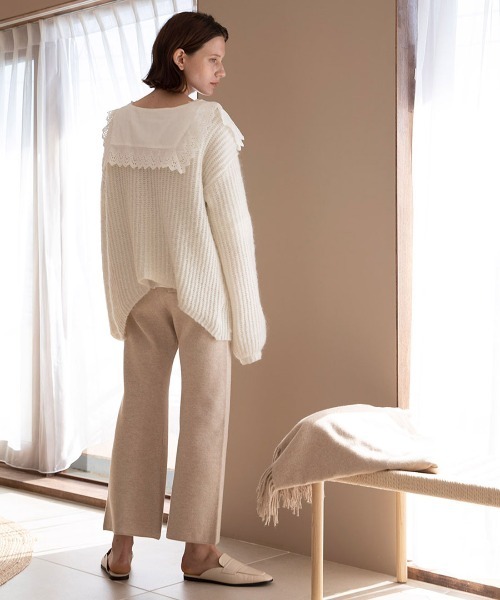 mangata（モンガータ）の「Fluffy knit（ニット/セーター・レディース・ホワイト/ベージュ・FREE）」の8枚目の写真