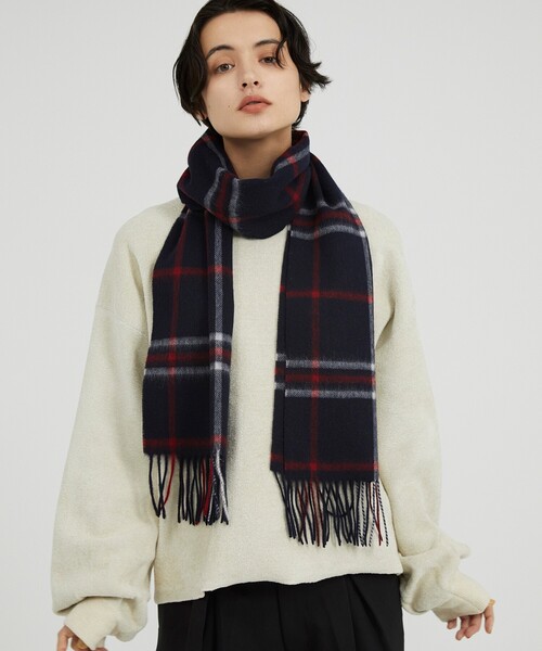 セール Web限定 カシミヤ混チェックマフラー ストール ショール Tk Takeo Kikuchi ティーケータケオキクチ のファッション通販 Zozotown