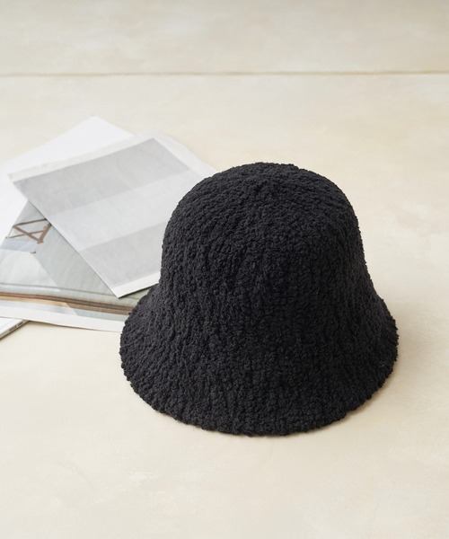 COLONY 2139（コロニートゥーワンスリーナイン）の「プードルボーラーハット（ハット・レディース・ベージュ/ブラック/ホワイト・FREE）」の3枚目の写真