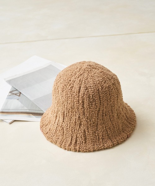 COLONY 2139（コロニートゥーワンスリーナイン）の「プードルボーラーハット（ハット・レディース・ベージュ/ブラック/ホワイト・FREE）」の6枚目の写真
