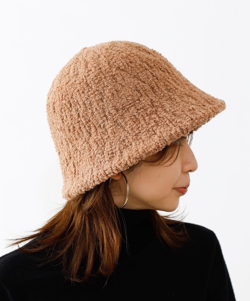 COLONY 2139（コロニートゥーワンスリーナイン）の「プードルボーラーハット（ハット・レディース・ベージュ/ブラック/ホワイト・FREE）」の4枚目の写真