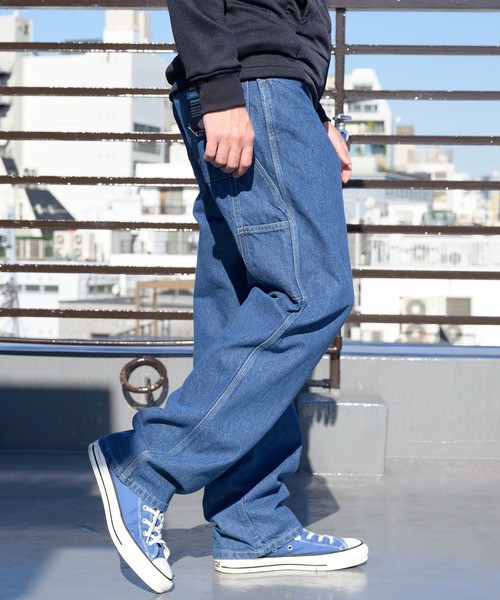 Dickies（ディッキーズ）の「Dickies リラックスフィットペインターパンツ（デニムパンツ・メンズ・インディゴブルー/ブルー系その他/その他・30inch/34inch/36inch/32inch/38inch/42inch/40inch）」の3枚目の写真