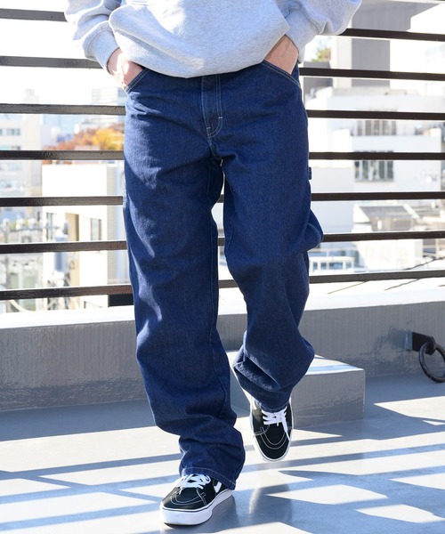 Dickies（ディッキーズ）の「Dickies リラックスフィットペインターパンツ（デニムパンツ・メンズ・インディゴブルー/ブルー系その他/その他・30inch/34inch/36inch/32inch/38inch/42inch/40inch）」の2枚目の写真