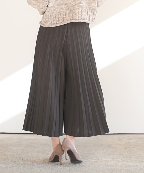 rps（アールピーエス）の「プリーツスカーチョ（その他パンツ・レディース・チャコールグレー/ブラック/ダークグリーン/グレイッシュベージュ/ライトカーキ/グレイッシュブルー・フリー）」の13枚目の写真