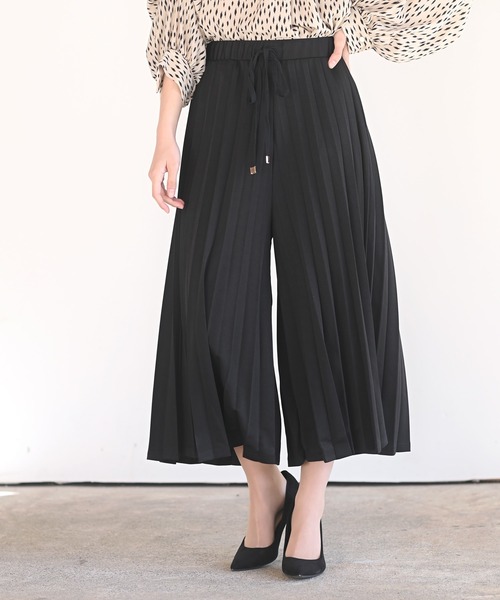 rps（アールピーエス）の「プリーツスカーチョ（その他パンツ・レディース・チャコールグレー/ブラック/ダークグリーン/グレイッシュベージュ/ライトカーキ/グレイッシュブルー・フリー）」の19枚目の写真
