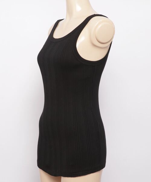 YOUNG&OLSEN The DRYGOODS STORE(ヤングアンドオルセン)の「YOUNG & OLSEN TDS RANDOM RIB BACKWARDS TANK(タンクトップ・レディース・ホワイト/ブラック/カーキ・1/2)」の19枚目の写真