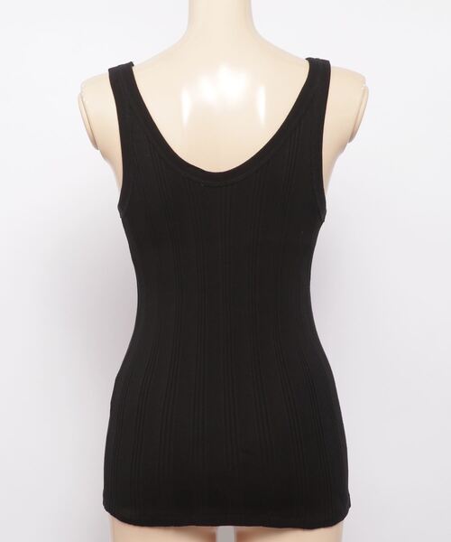 YOUNG&OLSEN The DRYGOODS STORE(ヤングアンドオルセン)の「YOUNG & OLSEN TDS RANDOM RIB BACKWARDS TANK(タンクトップ・レディース・ホワイト/ブラック/カーキ・1/2)」の20枚目の写真