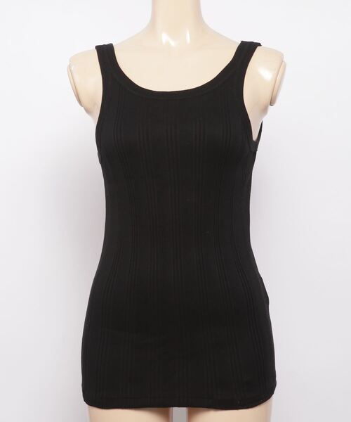 YOUNG&OLSEN The DRYGOODS STORE(ヤングアンドオルセン)の「YOUNG & OLSEN TDS RANDOM RIB BACKWARDS TANK(タンクトップ・レディース・ホワイト/ブラック/カーキ・1/2)」の18枚目の写真