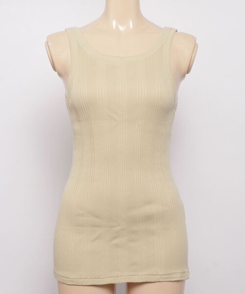 YOUNG&OLSEN The DRYGOODS STORE(ヤングアンドオルセン)の「YOUNG & OLSEN TDS RANDOM RIB BACKWARDS TANK(タンクトップ・レディース・ホワイト/ブラック/カーキ・1/2)」の16枚目の写真