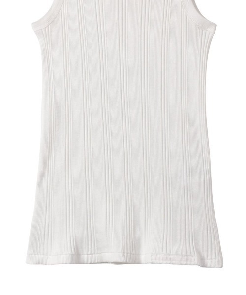 YOUNG&OLSEN The DRYGOODS STORE(ヤングアンドオルセン)の「YOUNG & OLSEN TDS RANDOM RIB BACKWARDS TANK(タンクトップ・レディース・ホワイト/ブラック/カーキ・1/2)」の10枚目の写真