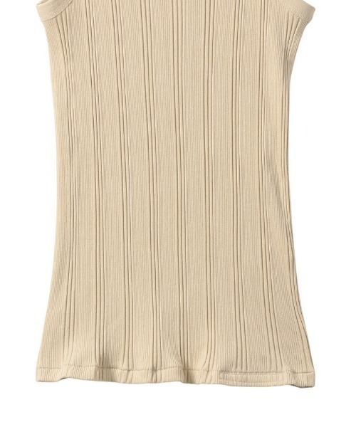 YOUNG&OLSEN The DRYGOODS STORE(ヤングアンドオルセン)の「YOUNG & OLSEN TDS RANDOM RIB BACKWARDS TANK(タンクトップ・レディース・ホワイト/ブラック/カーキ・1/2)」の14枚目の写真