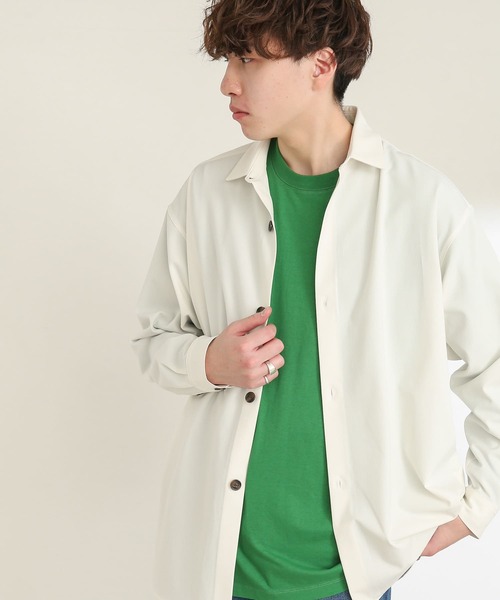 SENSE OF PLACE by URBAN RESEARCH（センスオブプレイスバイアーバンリサーチ）の「『セットアップ対応』カラールーズシャツ（その他アウター・メンズ・グレー/ホワイト/ライトベージュ・MEDIUM/LARGE）」の12枚目の写真