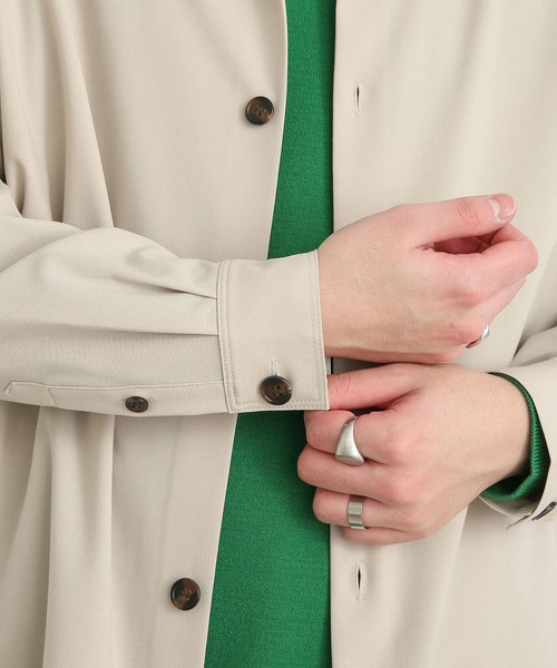 SENSE OF PLACE by URBAN RESEARCH（センスオブプレイスバイアーバンリサーチ）の「『セットアップ対応』カラールーズシャツ（その他アウター・メンズ・グレー/ホワイト/ライトベージュ・MEDIUM/LARGE）」の20枚目の写真