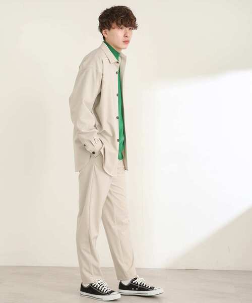 SENSE OF PLACE by URBAN RESEARCH（センスオブプレイスバイアーバンリサーチ）の「『セットアップ対応』カラールーズシャツ（その他アウター・メンズ・グレー/ホワイト/ライトベージュ・MEDIUM/LARGE）」の16枚目の写真