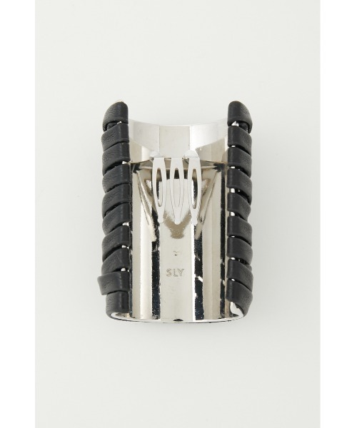 SLY(スライ)の「V/LEATHER ROPE HAIR CUFF ヴィーガンレザー ロープ ヘアカフ(バレッタ/ヘアクリップ・レディース・アイボリー/ブラック・FREE)」の11枚目の写真