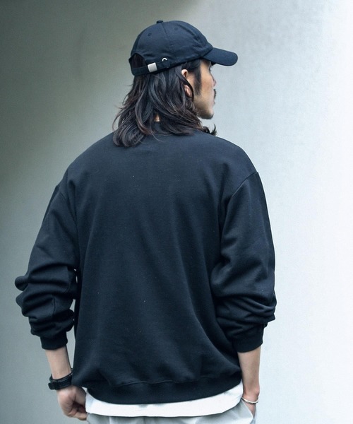URBAN RESEARCH Sonny Label（アーバンリサーチサニーレーベル）の「ベーシックオーバースエットプルオーバー（スウェット・メンズ・ブラック/オフホワイト/イエロー/グリーン/ロイヤルブルー・MEDIUM/LARGE）」の13枚目の写真