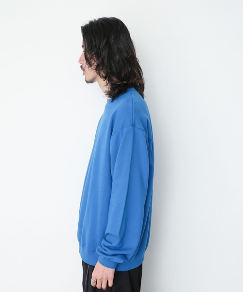 URBAN RESEARCH Sonny Label（アーバンリサーチサニーレーベル）の「ベーシックオーバースエットプルオーバー（スウェット・メンズ・ブラック/オフホワイト/イエロー/グリーン/ロイヤルブルー・MEDIUM/LARGE）」の9枚目の写真