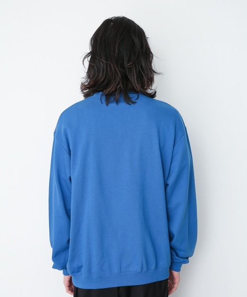 URBAN RESEARCH Sonny Label（アーバンリサーチサニーレーベル）の「ベーシックオーバースエットプルオーバー（スウェット・メンズ・ブラック/オフホワイト/イエロー/グリーン/ロイヤルブルー・MEDIUM/LARGE）」の20枚目の写真