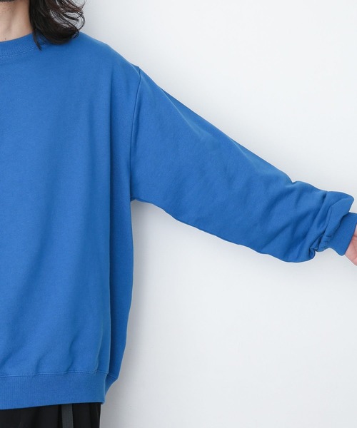 URBAN RESEARCH Sonny Label（アーバンリサーチサニーレーベル）の「ベーシックオーバースエットプルオーバー（スウェット・メンズ・ブラック/オフホワイト/イエロー/グリーン/ロイヤルブルー・MEDIUM/LARGE）」の17枚目の写真