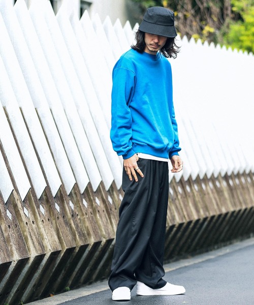 URBAN RESEARCH Sonny Label（アーバンリサーチサニーレーベル）の「ベーシックオーバースエットプルオーバー（スウェット・メンズ・ブラック/オフホワイト/イエロー/グリーン/ロイヤルブルー・MEDIUM/LARGE）」の8枚目の写真