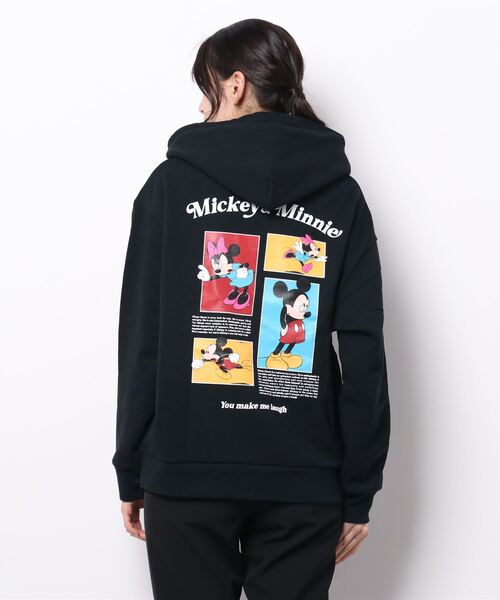 RODEO CROWNS WIDE BOWL（ロデオクラウンズワイドボウル）の「(Mickey&Minnie)パーカー（パーカー・レディース・オフホワイト/ブラック/杢グレー・FREE）」の5枚目の写真