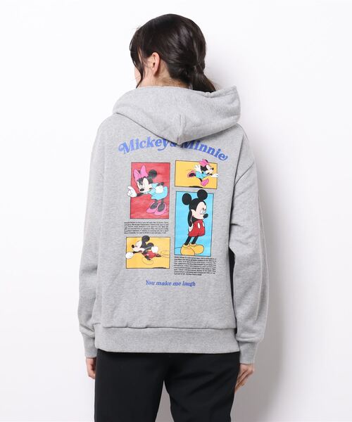 RODEO CROWNS WIDE BOWL（ロデオクラウンズワイドボウル）の「(Mickey&Minnie)パーカー（パーカー・レディース・オフホワイト/ブラック/杢グレー・FREE）」の6枚目の写真