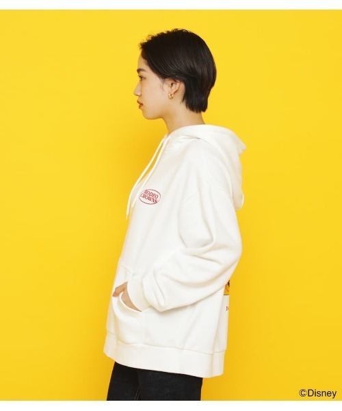 RODEO CROWNS WIDE BOWL（ロデオクラウンズワイドボウル）の「(Mickey&Minnie)パーカー（パーカー・レディース・オフホワイト/ブラック/杢グレー・FREE）」の10枚目の写真