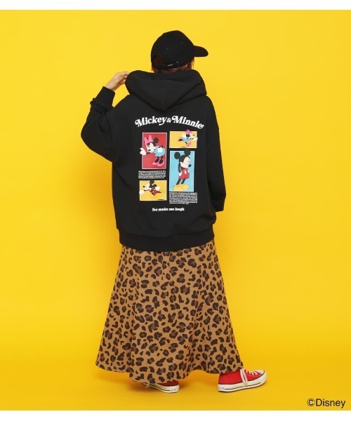 RODEO CROWNS WIDE BOWL（ロデオクラウンズワイドボウル）の「(Mickey&Minnie)パーカー（パーカー・レディース・オフホワイト/ブラック/杢グレー・FREE）」の11枚目の写真