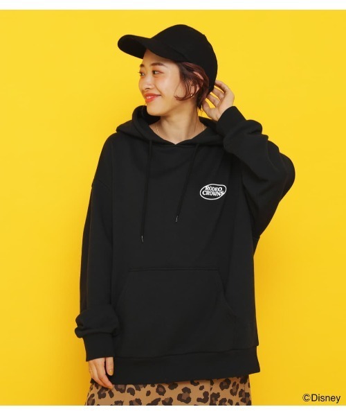 RODEO CROWNS WIDE BOWL（ロデオクラウンズワイドボウル）の「(Mickey&Minnie)パーカー（パーカー・レディース・オフホワイト/ブラック/杢グレー・FREE）」の12枚目の写真
