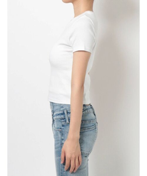 GYDA(ジェイダ)の「BASIC Tシャツ(Tシャツ/カットソー・レディース・ブラック/オフホワイト/ライトイエロー・FREE)」の18枚目の写真