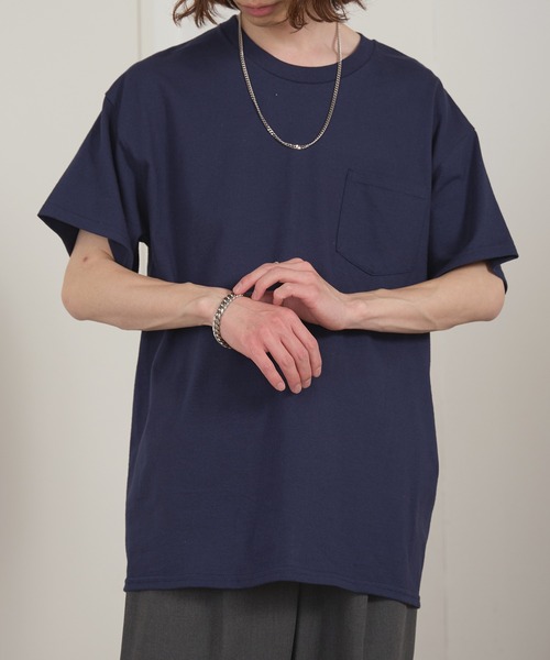 GILDAN(ギルダン)の「【GILDAN/ギルダン】ULTRA COTTON POCKET T-SHIRT ウルトラコットン ポケット半袖Tシャツ G230 無地T カットソー クルーネック 2026年春夏(Tシャツ/カットソー・メンズ・ライトブルー/ネイビー/ホワイト/マルーン/ブラック/オレンジ/ライム/グレー/サンドベージュ/アッシュグレー・L/XL/S/M)」の8枚目の写真