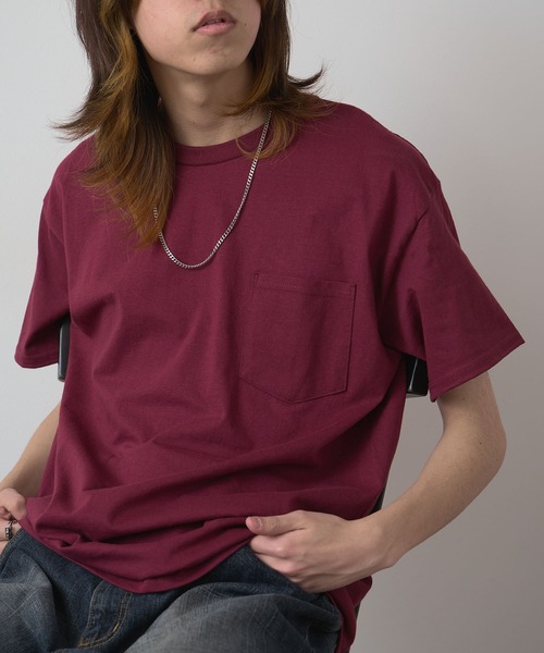 GILDAN(ギルダン)の「【GILDAN/ギルダン】ULTRA COTTON POCKET T-SHIRT ウルトラコットン ポケット半袖Tシャツ G230 無地T カットソー クルーネック 2026年春夏(Tシャツ/カットソー・メンズ・ライトブルー/ネイビー/ホワイト/マルーン/ブラック/オレンジ/ライム/グレー/サンドベージュ/アッシュグレー・L/XL/S/M)」の9枚目の写真