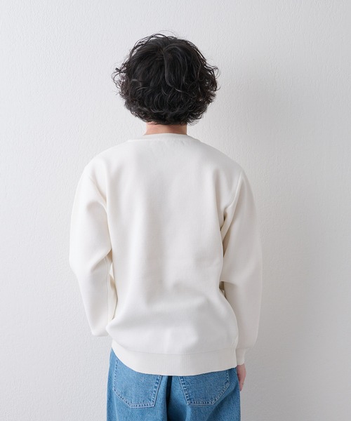 CIAOPANIC TYPY(チャオパニックティピー)の「【OSORO】ライトウェイトクルーニット(ニット/セーター・メンズ・ネイビー/ベージュ/パープル/オフホワイト/サックスブルー・M/L/XL/S)」の18枚目の写真