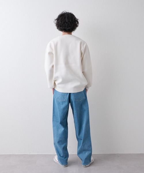 CIAOPANIC TYPY(チャオパニックティピー)の「【OSORO】ライトウェイトクルーニット(ニット/セーター・メンズ・ネイビー/ベージュ/パープル/オフホワイト/サックスブルー・M/L/XL/S)」の21枚目の写真