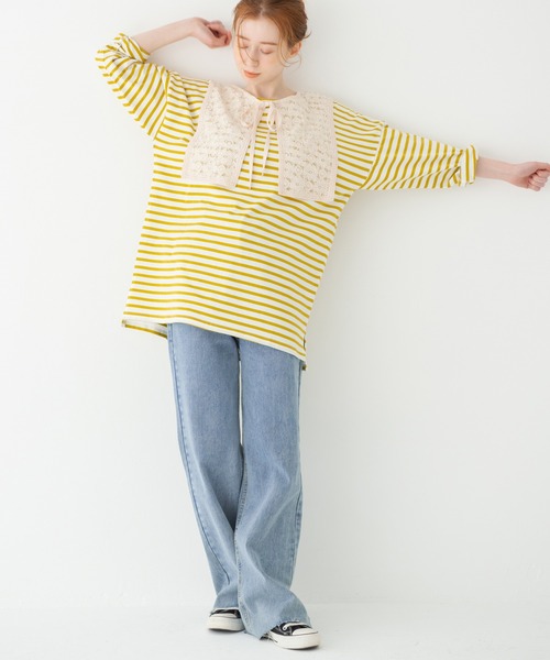 Crisp（クリスプ）の「カットオフデニムパンツ（デニムパンツ・レディース・サックスブルー・M）」の3枚目の写真