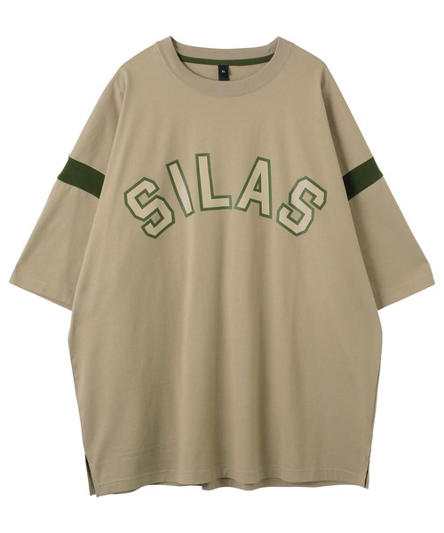SILAS（サイラス）の「S/S BICOLOR TEE　サイラスバイカラー半袖Tシャツ（Tシャツ/カットソー・メンズ・ブラック/ホワイト/ベージュ・L/M/XL）」の4枚目の写真