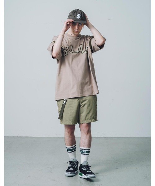 SILAS（サイラス）の「S/S BICOLOR TEE　サイラスバイカラー半袖Tシャツ（Tシャツ/カットソー・メンズ・ブラック/ホワイト/ベージュ・L/M/XL）」の5枚目の写真