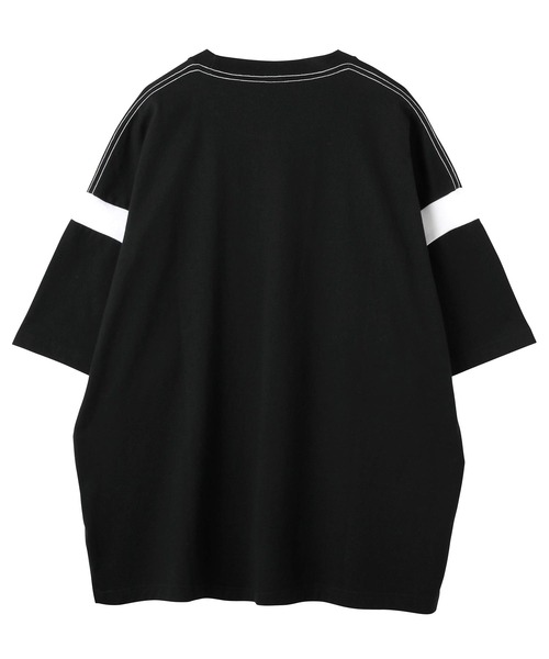 SILAS（サイラス）の「S/S BICOLOR TEE　サイラスバイカラー半袖Tシャツ（Tシャツ/カットソー・メンズ・ブラック/ホワイト/ベージュ・L/M/XL）」の9枚目の写真