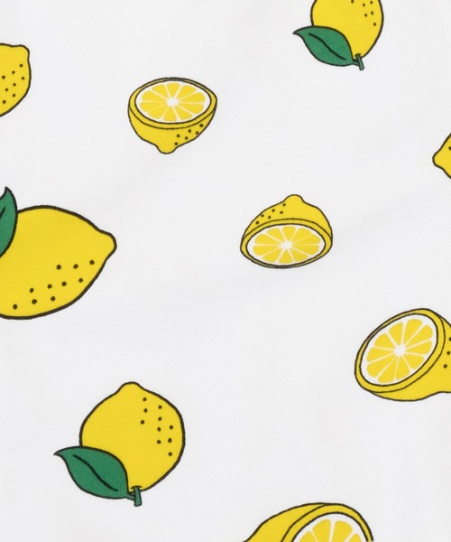 PUNYUS（プニュズ）の「フード総柄スウェットショーパン(NINJIN・LEMON・EDAMAME)（スウェットパンツ・レディース・イエロー/グリーン/オレンジ・1/2/4/3）」の5枚目の写真