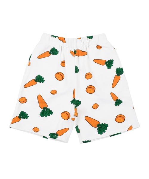 PUNYUS（プニュズ）の「フード総柄スウェットショーパン(NINJIN・LEMON・EDAMAME)（スウェットパンツ・レディース・イエロー/グリーン/オレンジ・1/2/4/3）」の19枚目の写真