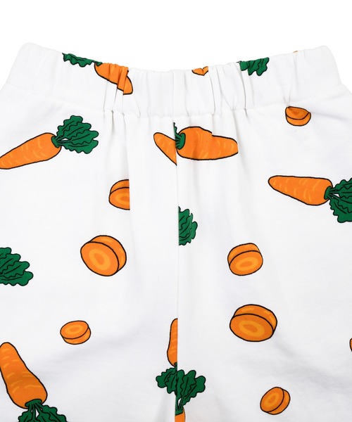 PUNYUS（プニュズ）の「フード総柄スウェットショーパン(NINJIN・LEMON・EDAMAME)（スウェットパンツ・レディース・イエロー/グリーン/オレンジ・1/2/4/3）」の21枚目の写真