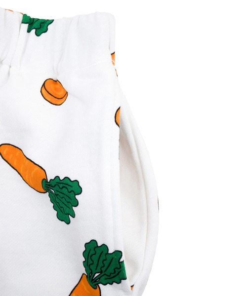 PUNYUS（プニュズ）の「フード総柄スウェットショーパン(NINJIN・LEMON・EDAMAME)（スウェットパンツ・レディース・イエロー/グリーン/オレンジ・1/2/4/3）」の22枚目の写真