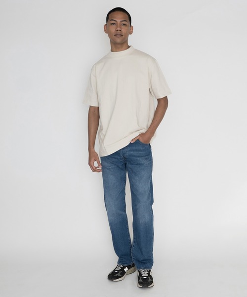 LEVI’S MADE&CRAFTED◆半袖シャツ/M/コットン/YLW/a2101-0000 セール】LEVI'S(R) MADE&CRAFTED(R) モックネックTシャツ