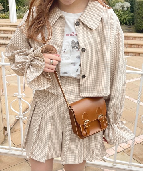 apres jour（アプレジュール）の「【セットアップ可能】アソートショートジャケット【ZOZOTOWN限定アイテム】（テーラードジャケット・レディース・ピンクベージュ/ブラウン系その他/ブラック系その他/ブラック/ベージュ・X-LARGE/フリー）」の5枚目の写真