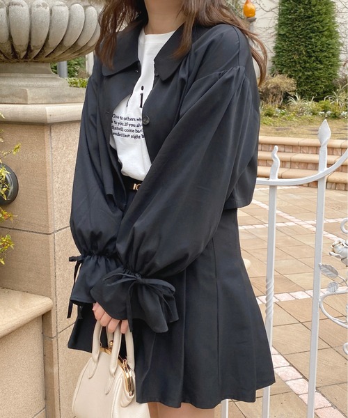 apres jour（アプレジュール）の「【セットアップ可能】アソートショートジャケット【ZOZOTOWN限定アイテム】（テーラードジャケット・レディース・ピンクベージュ/ブラウン系その他/ブラック系その他/ブラック/ベージュ・X-LARGE/フリー）」の3枚目の写真