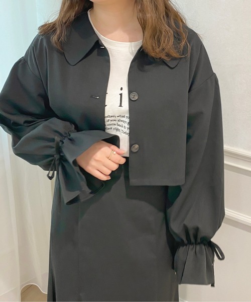 apres jour（アプレジュール）の「【セットアップ可能】アソートショートジャケット【ZOZOTOWN限定アイテム】（テーラードジャケット・レディース・ピンクベージュ/ブラウン系その他/ブラック系その他/ブラック/ベージュ・X-LARGE/フリー）」の11枚目の写真