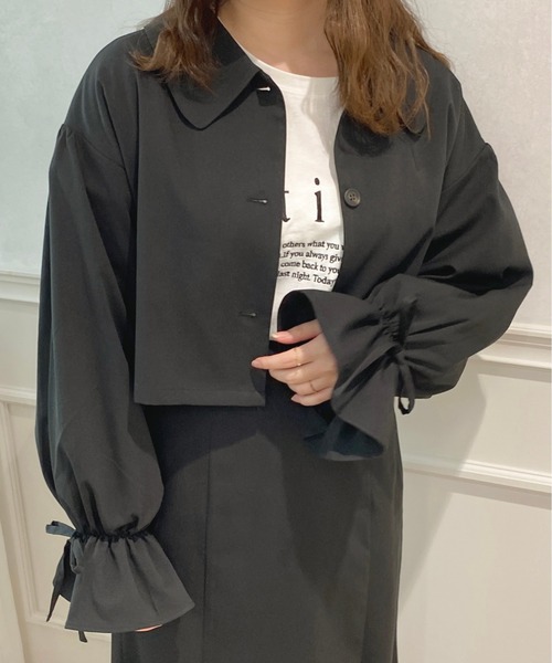 apres jour（アプレジュール）の「【セットアップ可能】アソートショートジャケット【ZOZOTOWN限定アイテム】（テーラードジャケット・レディース・ピンクベージュ/ブラウン系その他/ブラック系その他/ブラック/ベージュ・X-LARGE/フリー）」の12枚目の写真