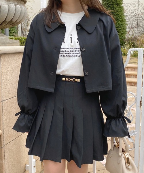 apres jour（アプレジュール）の「【セットアップ可能】アソートショートジャケット【ZOZOTOWN限定アイテム】（テーラードジャケット・レディース・ピンクベージュ/ブラウン系その他/ブラック系その他/ブラック/ベージュ・X-LARGE/フリー）」の15枚目の写真