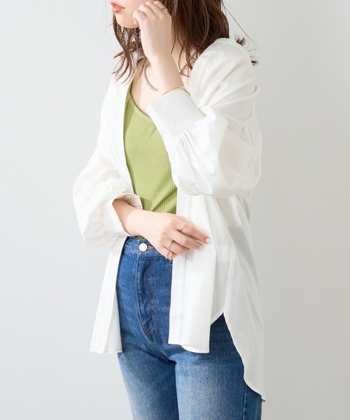 natural couture（ナチュラルクチュール）の「オールシーズン着用できる！カップ付きテレコリブキャミソール（キャミソール・レディース・ブラック/オフホワイト/ピンクベージュ/グリーン・FREE）」の13枚目の写真